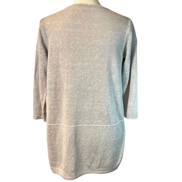 J. Jill Pure Jill Gray Linen Blend Tunic Size S - Picture 2 of 4